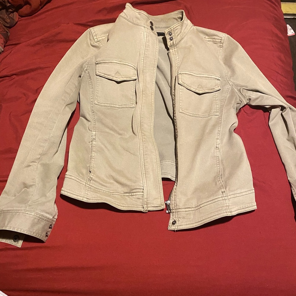 Light green denim jacket